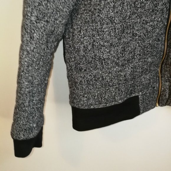 Odelayo Fortune Grey Bomber Jacket, size L - Picture 5 of 8